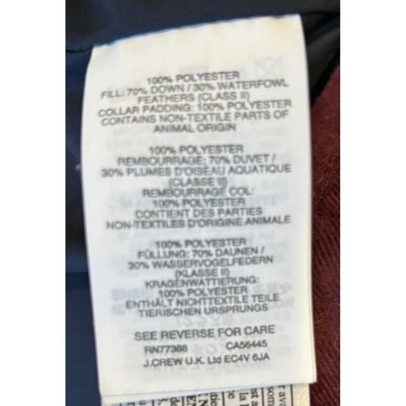 J. Crew Quilted Down-Fill Excursion Vest Size Small - Picture 4 of 7